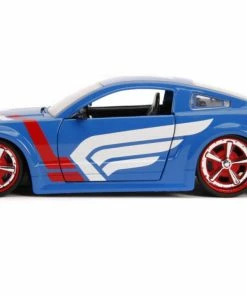 Jada Toys Captain America - 2006 Ford Mustang GT 1:24 Scale Hollywood Ride 24 Jada Toys Captain America - 2006 Ford Mustang GT 1:24 Scale Hollywood Ride