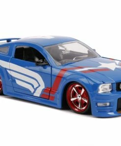 Jada Toys Captain America - 2006 Ford Mustang GT 1:24 Scale Hollywood Ride 25 Jada Toys Captain America - 2006 Ford Mustang GT 1:24 Scale Hollywood Ride