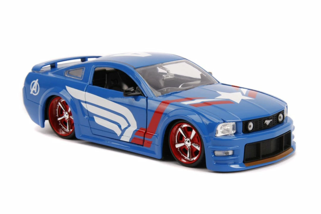 Jada Toys Captain America - 2006 Ford Mustang GT 1:24 Scale Hollywood Ride 5 Jada Toys Captain America - 2006 Ford Mustang GT 1:24 Scale Hollywood Ride