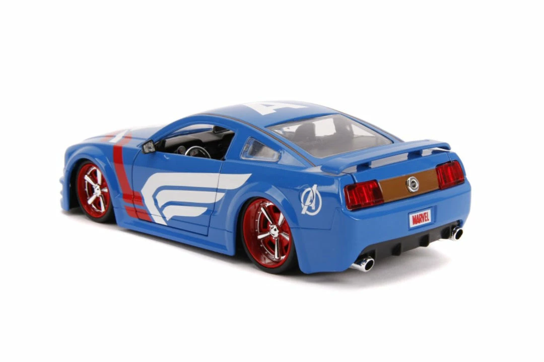 Jada Toys Captain America - 2006 Ford Mustang GT 1:24 Scale Hollywood Ride 6 Jada Toys Captain America - 2006 Ford Mustang GT 1:24 Scale Hollywood Ride