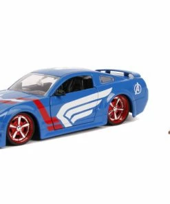 Jada Toys Captain America - 2006 Ford Mustang GT 1:24 Scale Hollywood Ride 28 Jada Toys Captain America - 2006 Ford Mustang GT 1:24 Scale Hollywood Ride
