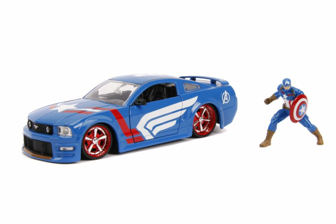 Jada Toys Captain America - 2006 Ford Mustang GT 1:24 Scale Hollywood Ride 8 Jada Toys Captain America - 2006 Ford Mustang GT 1:24 Scale Hollywood Ride