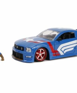 Jada Toys Captain America - 2006 Ford Mustang GT 1:24 Scale Hollywood Ride 40 Jada Toys Captain America - 2006 Ford Mustang GT 1:24 Scale Hollywood Ride