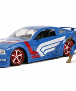 Jada Toys Captain America - 2006 Ford Mustang GT 1:24 Scale Hollywood Ride
