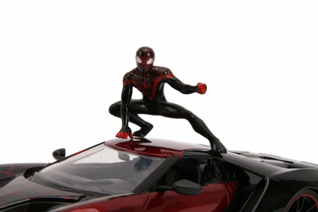 Jada Toys Marvel Comics - Miles Morales 2017 Ford GT 1:24 Scale Hollywood Ride 9 Jada Toys Marvel Comics - Miles Morales 2017 Ford GT 1:24 Scale Hollywood Ride