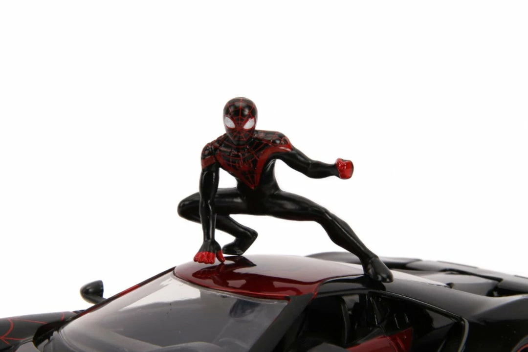 Jada Toys Marvel Comics - Miles Morales 2017 Ford GT 1:24 Scale Hollywood Ride 12 Jada Toys Marvel Comics - Miles Morales 2017 Ford GT 1:24 Scale Hollywood Ride