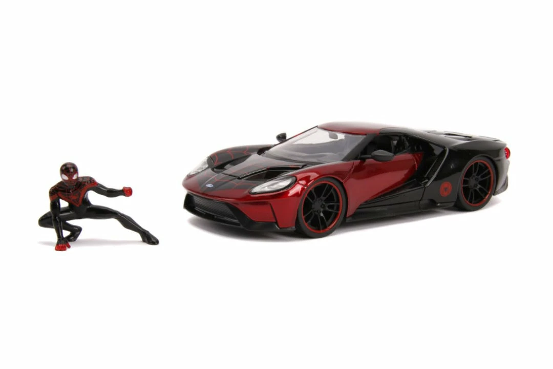 Jada Toys Marvel Comics - Miles Morales 2017 Ford GT 1:24 Scale Hollywood Ride 14 Jada Toys Marvel Comics - Miles Morales 2017 Ford GT 1:24 Scale Hollywood Ride