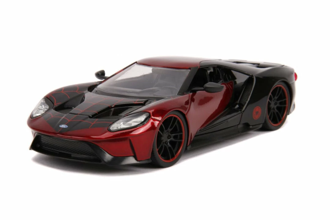 Jada Toys Marvel Comics - Miles Morales 2017 Ford GT 1:24 Scale Hollywood Ride 16 Jada Toys Marvel Comics - Miles Morales 2017 Ford GT 1:24 Scale Hollywood Ride