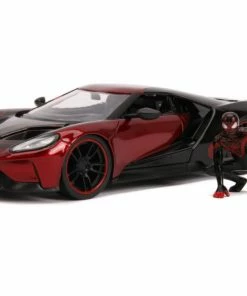 Jada Toys Marvel Comics - Miles Morales 2017 Ford GT 1:24 Scale Hollywood Ride 44 Jada Toys Marvel Comics - Miles Morales 2017 Ford GT 1:24 Scale Hollywood Ride