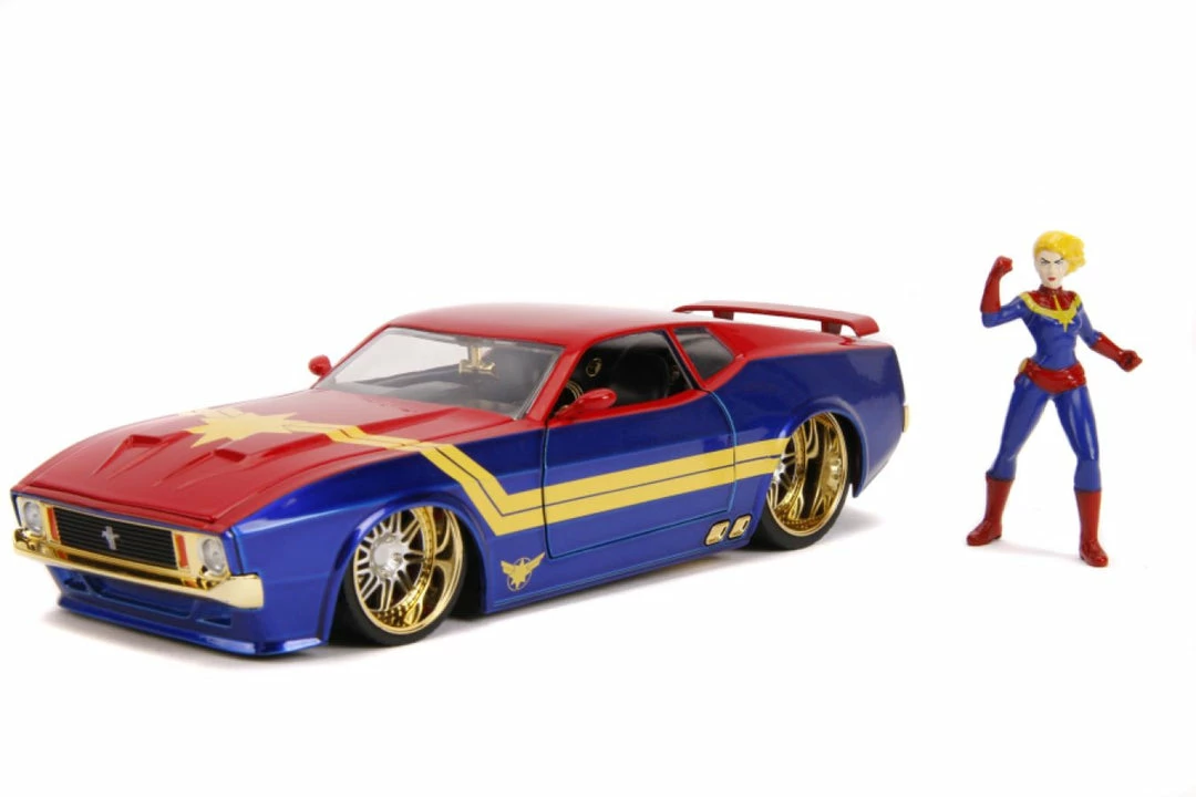 Jada Toys Captain Marvel - 1973 Ford Mustang Mach 1 1:24 Scale Hollywood Ride 2 Jada Toys Captain Marvel - 1973 Ford Mustang Mach 1 1:24 Scale Hollywood Ride