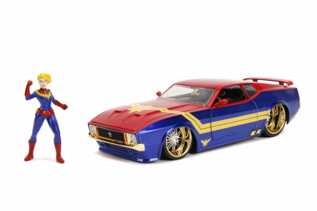 Jada Toys Captain Marvel - 1973 Ford Mustang Mach 1 1:24 Scale Hollywood Ride 3 Jada Toys Captain Marvel - 1973 Ford Mustang Mach 1 1:24 Scale Hollywood Ride