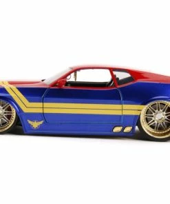 Jada Toys Captain Marvel - 1973 Ford Mustang Mach 1 1:24 Scale Hollywood Ride 25 Jada Toys Captain Marvel - 1973 Ford Mustang Mach 1 1:24 Scale Hollywood Ride