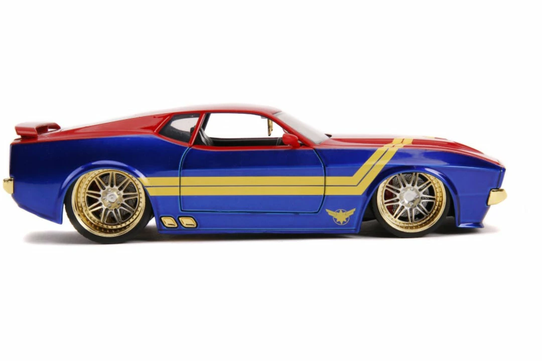 Jada Toys Captain Marvel - 1973 Ford Mustang Mach 1 1:24 Scale Hollywood Ride 10 Jada Toys Captain Marvel - 1973 Ford Mustang Mach 1 1:24 Scale Hollywood Ride