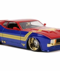 Jada Toys Captain Marvel - 1973 Ford Mustang Mach 1 1:24 Scale Hollywood Ride 30 Jada Toys Captain Marvel - 1973 Ford Mustang Mach 1 1:24 Scale Hollywood Ride