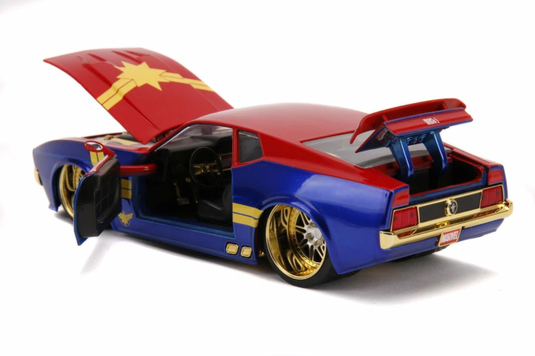 Jada Toys Captain Marvel - 1973 Ford Mustang Mach 1 1:24 Scale Hollywood Ride 14 Jada Toys Captain Marvel - 1973 Ford Mustang Mach 1 1:24 Scale Hollywood Ride