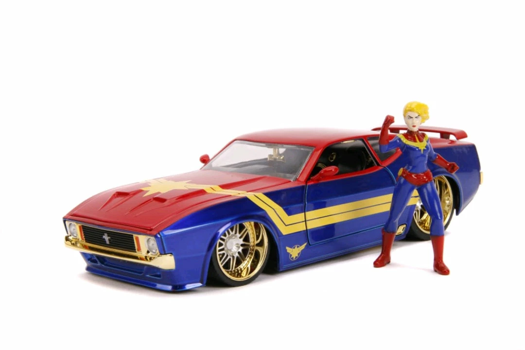 Jada Toys Captain Marvel - 1973 Ford Mustang Mach 1 1:24 Scale Hollywood Ride 1 Jada Toys Captain Marvel - 1973 Ford Mustang Mach 1 1:24 Scale Hollywood Ride