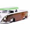 Jada Toys Diecast Cars Guardians Of The Galaxy: Vol. 2 - 1963 Volkswagon Bus With Groot 1:24 Scale Hollywood Ride