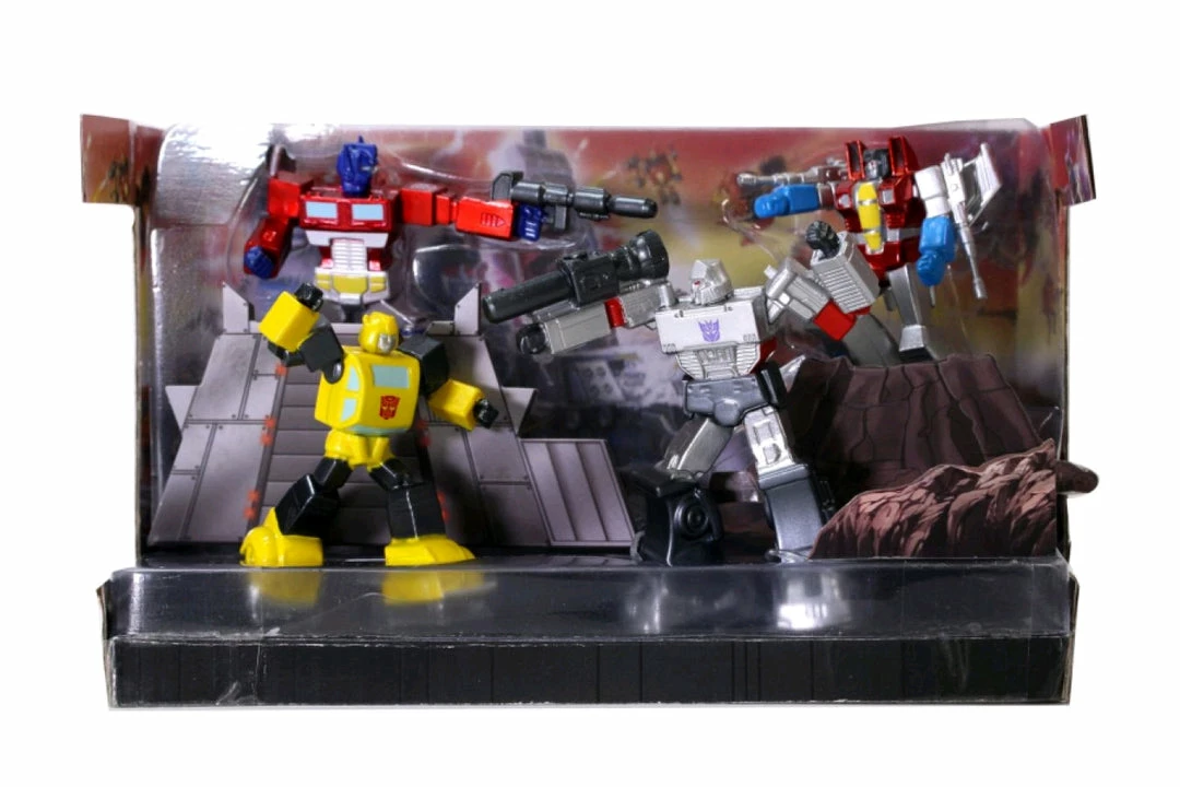 Jada Toys Transformers (TV) - Nano Metalfigs Diorama Scene Diecast Cars 3 Jada Toys Transformers (TV) - Nano Metalfigs Diorama Scene Diecast Cars