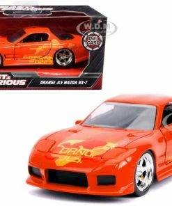 Jada Toys Diecast Cars Fast And Furious - 1993 Mazda RX-7 1:32 Scale Hollywood Ride