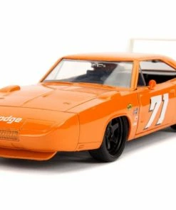 Jada Toys Big Time Muscle - Dodge Charger Daytona 1969 Orange 1:24 Scale Diecast Vehicle Diecast Cars