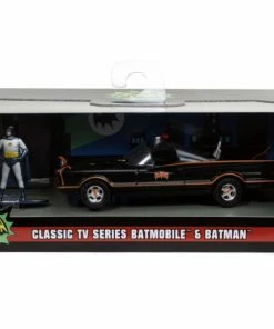 Jada Toys Diecast Cars Batman (TV) - Batmobile With Figure 1:32 Scale Hollywood Ride