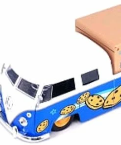 Jada Toys Sesame Street - '63 VW Bus W/Cookie Monster 1:24 Scale Hollywood Ride