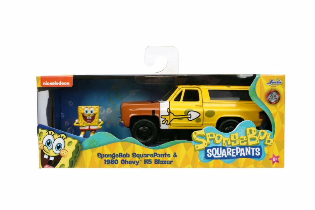 Jada Toys SpongeBob SquarePants - 1980 Chevy K5 Blazer With SpongeBob 1:32 Scale Hollywood Ride 13 Jada Toys SpongeBob SquarePants - 1980 Chevy K5 Blazer With SpongeBob 1:32 Scale Hollywood Ride