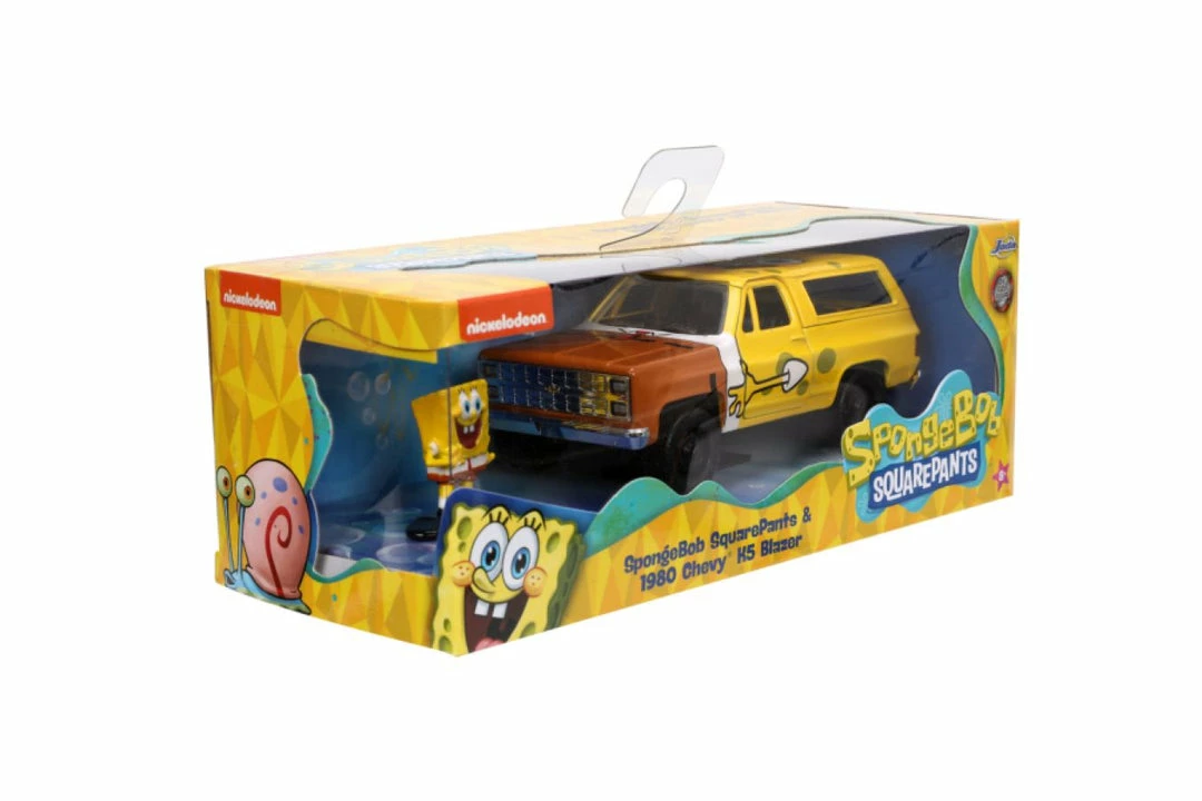 Jada Toys SpongeBob SquarePants - 1980 Chevy K5 Blazer With SpongeBob 1:32 Scale Hollywood Ride 14 Jada Toys SpongeBob SquarePants - 1980 Chevy K5 Blazer With SpongeBob 1:32 Scale Hollywood Ride