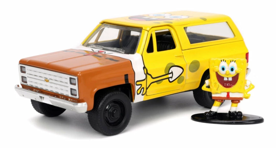 Jada Toys SpongeBob SquarePants - 1980 Chevy K5 Blazer With SpongeBob 1:32 Scale Hollywood Ride 1 Jada Toys SpongeBob SquarePants - 1980 Chevy K5 Blazer With SpongeBob 1:32 Scale Hollywood Ride