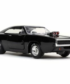Jada Toys Fast And Furious 9: The Fast Saga - 1970 Dodge Charger Black 1:24 Scale Hollywood Ride Diecast Cars