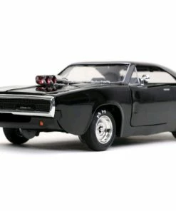 Jada Toys Fast And Furious 9: The Fast Saga - 1970 Dodge Charger Black 1:24 Scale Hollywood Ride Diecast Cars