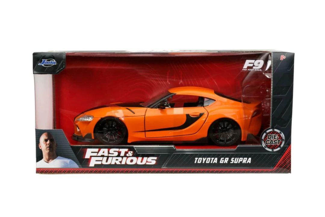 Jada Toys Fast And Furious 9: The Fast Saga - 2020 Toyota Supra Metallic Orange 1:32 Scale Hollywood Ride 11 Jada Toys Fast And Furious 9: The Fast Saga - 2020 Toyota Supra Metallic Orange 1:32 Scale Hollywood Ride
