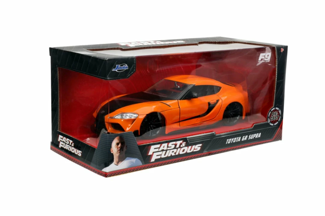 Jada Toys Fast And Furious 9: The Fast Saga - 2020 Toyota Supra Metallic Orange 1:32 Scale Hollywood Ride 12 Jada Toys Fast And Furious 9: The Fast Saga - 2020 Toyota Supra Metallic Orange 1:32 Scale Hollywood Ride