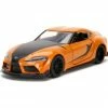 Jada Toys Fast And Furious 9: The Fast Saga - 2020 Toyota Supra Metallic Orange 1:32 Scale Hollywood Ride
