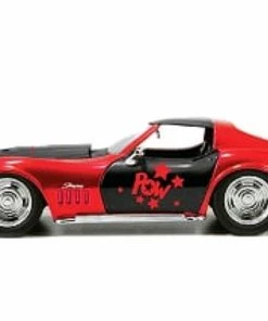 Jada Toys DC Comics - 1969 Corvette Stingray Harley Quinn 1:32 Scale Hollywood Ride