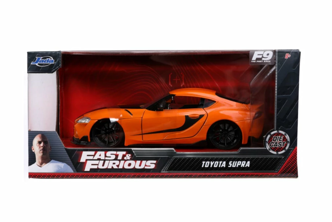 Jada Toys Diecast Cars Fast And Furious 9: The Fast Saga - 2020 Toyota Supra Metallic Orange 1:24 Scale Hollywood Ride 13 Jada Toys Diecast Cars Fast And Furious 9: The Fast Saga - 2020 Toyota Supra Metallic Orange 1:24 Scale Hollywood Ride