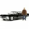 Jada Toys Supernatural - '67 Chevy Impala With Dean 1:24 Scale Hollywood Ride Diecast Cars