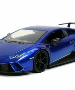 Jada Toys Hyperspec - 2017 Lamborghini Huracan Blue 1:24 Scale Diecast Cars