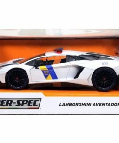 Jada Toys Hyperspec - 2017 Lamborghini Aventador White 1:24 Scale Diecast Cars