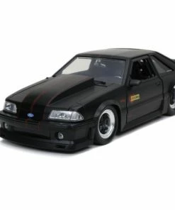 Jada Toys Big Time Muscle - Ford Mustang GT 1989 Black 1:24 Scale Diecast Vehicle