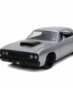 Jada Toys Diecast Cars Big Time Muscle - Plymouth RoadRunner 1970 Silver 1:24 Scale Diecast Vehicle