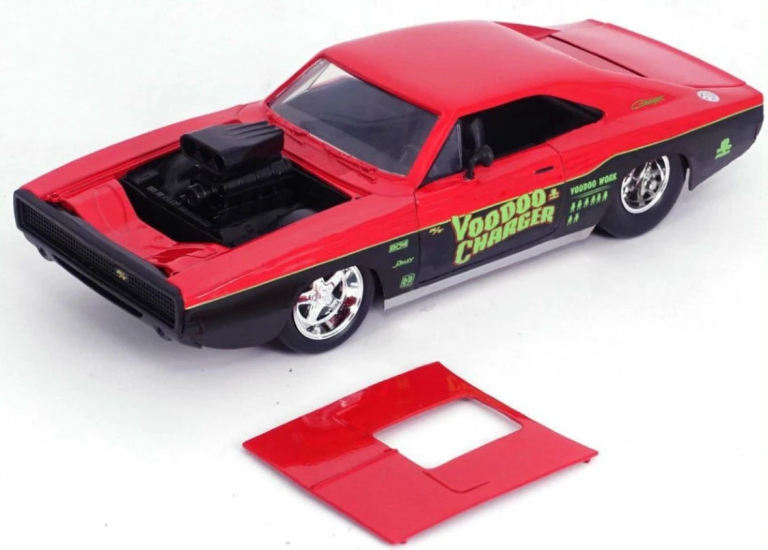 Jada Toys Big Time Muscle - Dodge Charger R/T 1970 Red 1:24 Scale Diecast Vehicle 1 Jada Toys Big Time Muscle - Dodge Charger R/T 1970 Red 1:24 Scale Diecast Vehicle