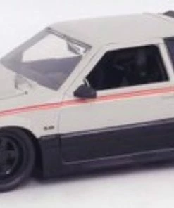 Jada Toys Big Time Muscle - Ford Mustang GT 1989 Grey / Black 1:24 Scale Diecast Vehicle Diecast Cars