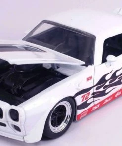 Jada Toys Big Time Muscle - Pontiac Firebird 1972 White 1:24 Scale Diecast Vehicle Diecast Cars