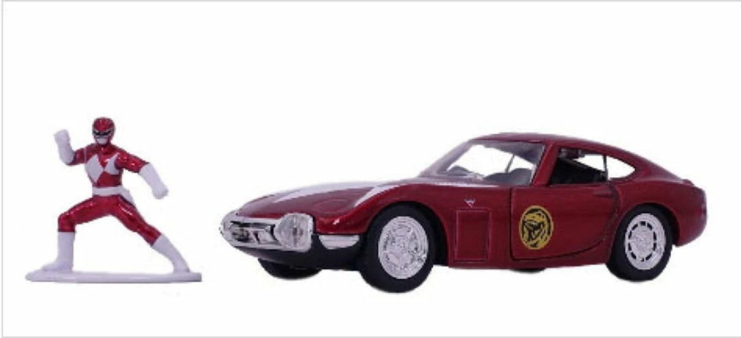 Jada Toys Diecast Cars Power Rangers - 1967 Toyota 2000 GT With Red Ranger 1:32 Scale Hollywood Ride 1 Jada Toys Diecast Cars Power Rangers - 1967 Toyota 2000 GT With Red Ranger 1:32 Scale Hollywood Ride