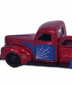 Jada Toys Marvel Comics - 1941 Ford Pick Up With Proto Suit Spider-Man 1:32 Scale Hollywood Ride Diecast Cars