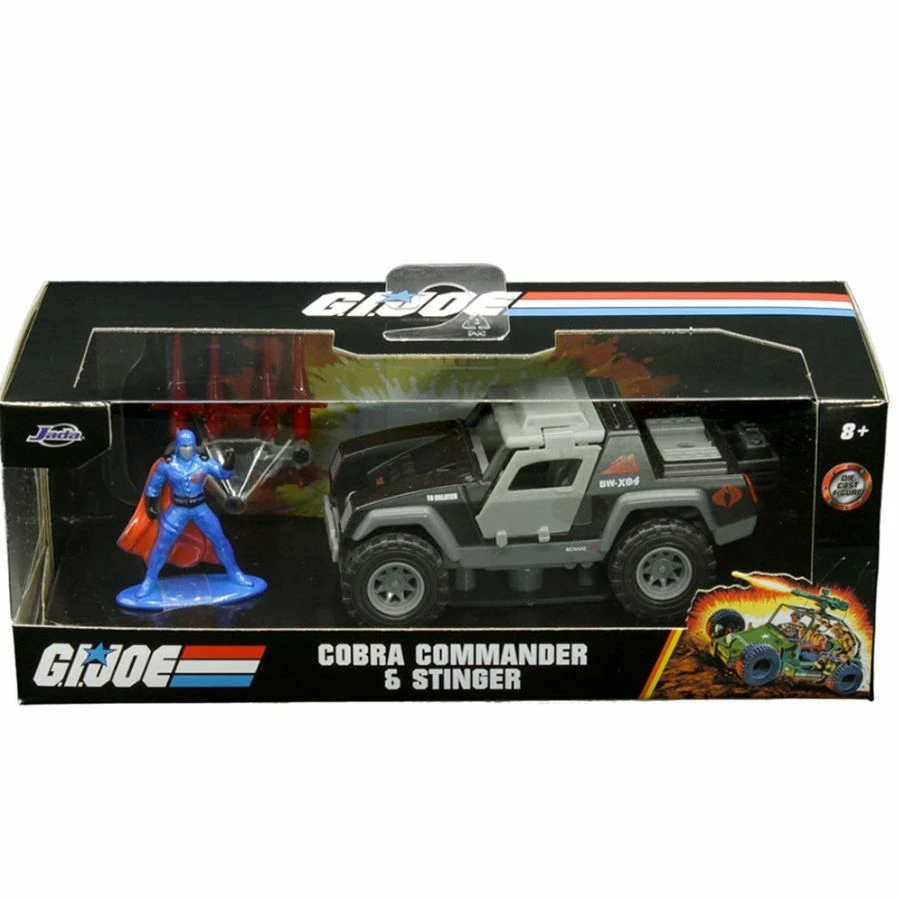 Jada Toys Diecast Cars G.I. Joe - Cobra Commander & Stinger 1:32 Scale Hollywood Ride 4 Jada Toys Diecast Cars G.I. Joe - Cobra Commander & Stinger 1:32 Scale Hollywood Ride