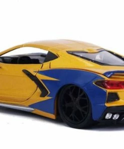 Jada Toys Diecast Cars Marvel Comics - Wolverine & 2020 Chevy Corvette 1:24 Scale