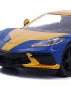 Jada Toys Diecast Cars Marvel Comics - Wolverine & 2020 Chevy Corvette 1:24 Scale