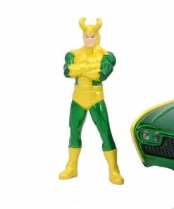 Jada Toys Marvel Comics - Loki & 1963 Ford Thunderbird 1:24 Scale Diecast Cars